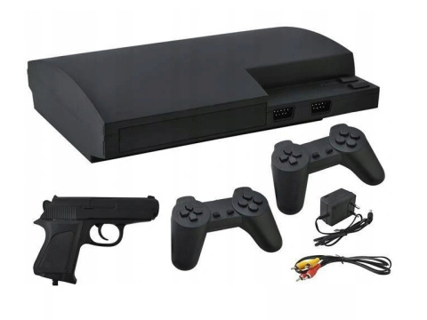 Pegazus czarny z pistoletem