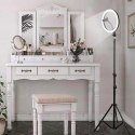 Ringlampe 30 cm weiss mit fernbedienung