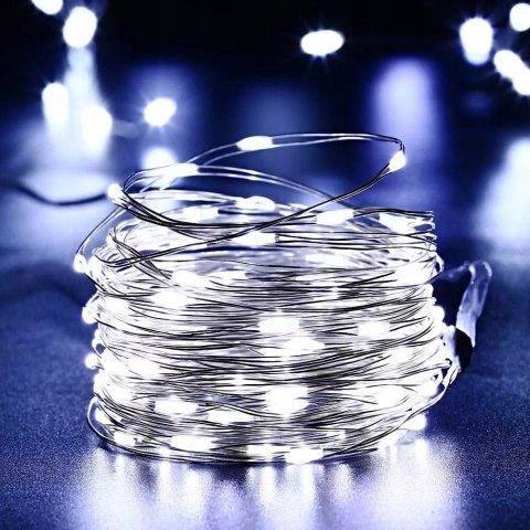 Lampki ogrodowe solarne drucik 200 led CW (50) Lampki ogrodowe solarne drucik 200 led CW (50)