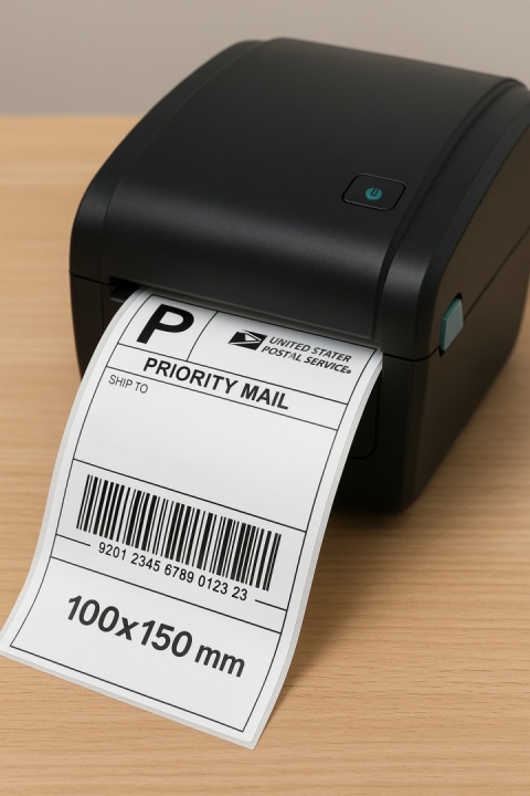 Etykiety termiczne 100×150 mm