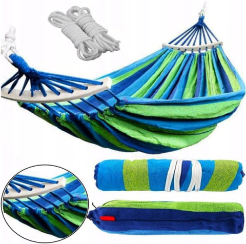 Hamak ze stelażem 1 osobowy 200*80 Hamak ze stelażem 1 osobowy 200*80