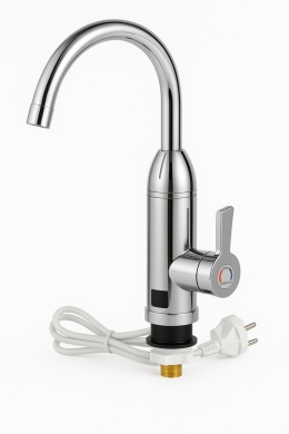 Kran podgrzewacz wody lcd chrom