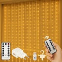 300 led usb-vorhang + ww-fernbedienung