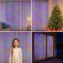 Kurtyna świetlna LED 300 diod 3x3m MULTI kolor – lampki świąteczne choinkowe, girlanda bożonarodzeniowa z pilotem, 8 trybów Kurtyna świetlna LED 300 diod 3x3m MULTI kolor – lampki świąteczne choinkowe, girlanda bożonarodzeniowa z pilotem, 8 trybów