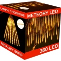Lampki choinkowe meteory 360 LED WW (50)