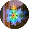 Ozdoba świąteczna LED Śnieżynka 40 cm Płatek śniegu na okno Lampki choinkowe LED multikolor 230V dekoracja bożonarodzeniowa hurt