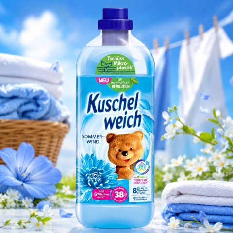 PŁYN DO PŁUKANIA KUSCHEL 1L SOMMERWIND NIEBIESKI