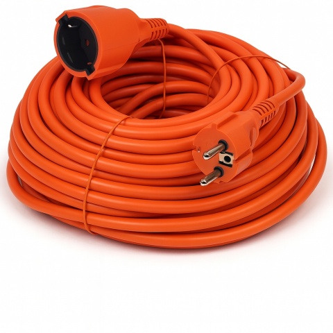 PRZEDŁUŻACZ OGRODOWY DO KOSIARKI GRUBY PRZEWÓD SZNUR BUDOWLANY KABEL 30m 2x