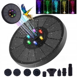 Fontanna solarna świecąca RGB (120)