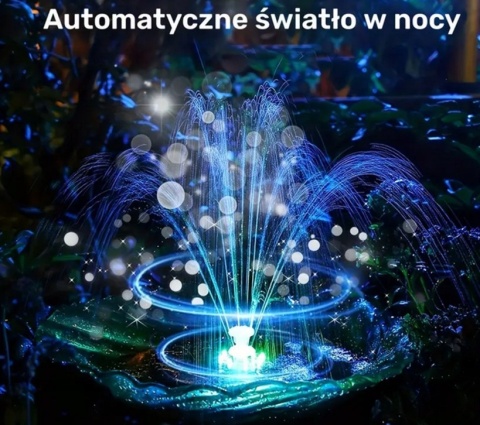 Fontanna solarna świecąca RGB (120) Fontanna solarna świecąca RGB (120)