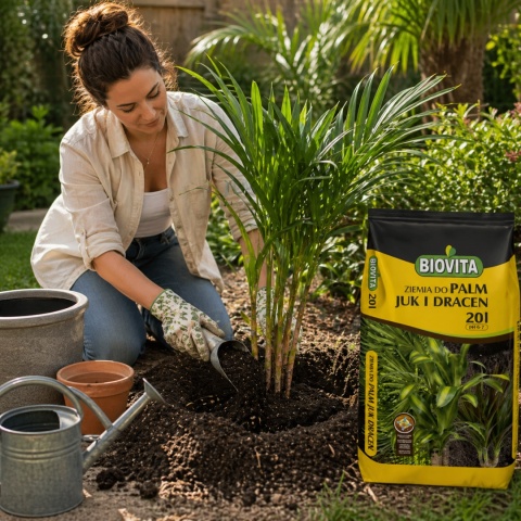 Potting Soil for Palms, Yucca, Dracaena & Ficus 20L – Biovita | Enriched Soil with Fertilizer