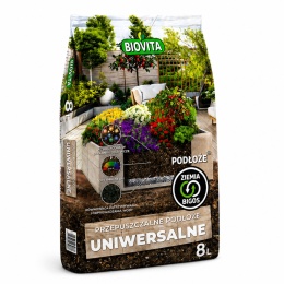 Universal Potting Soil 8L BIGOS Biovita – Well-Draining Mix with Perlite & Coconut, Indoor & Outdoor Plants