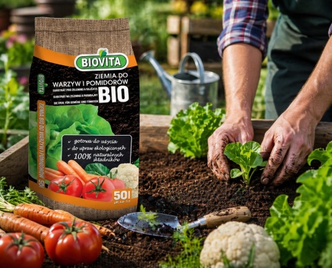 Organic Soil for Vegetables and Tomatoes 50L – Natural Growing Medium for Eco Gardening Biovita