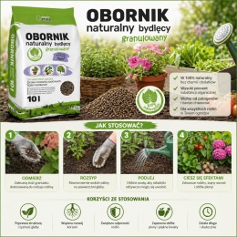 Granulated Cattle Manure OPTIMA 10L – Natural Organic BIO Fertilizer Biovita