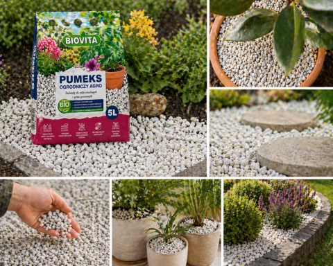 Pumice 5L Biovita Agro – volcanic pumice for plants, drainage, soil mix, hydroponics
