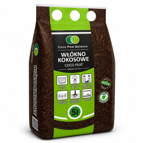 Coconut fiber 10mm 5L Biovita COCO Peat growing media
