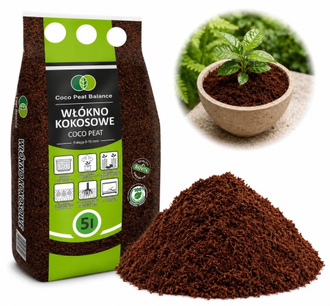 Coconut fiber 10mm 5L Biovita COCO Peat growing media