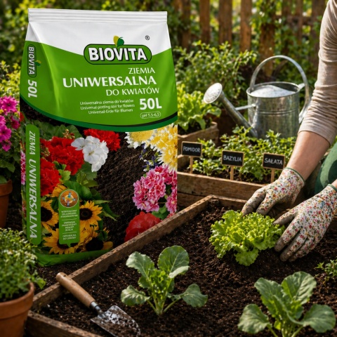 Universal Potting Soil 50L with Fertilizer Biovita