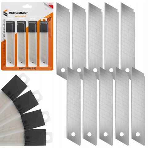 OSTRZA WYMIENNE DO NOŻA ŁAMANE 18mm 4 x 10 szt 40szt WKŁADY NOŻYKA TAPET