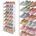 SZAFKA NA BUTY OBUWIE METALOWA PÓŁKA STOJAK REGAŁ WYSOKA 30 PAR 140X51X25