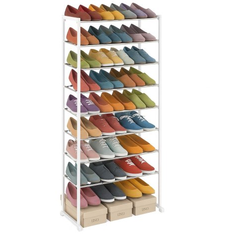 SZAFKA NA BUTY OBUWIE METALOWA PÓŁKA STOJAK REGAŁ WYSOKA 30 PAR 140X51X25