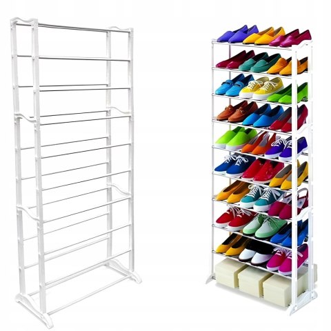SZAFKA NA BUTY OBUWIE METALOWA PÓŁKA STOJAK REGAŁ WYSOKA 30 PAR 140X51X25