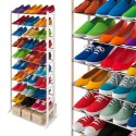 SZAFKA NA BUTY OBUWIE METALOWA PÓŁKA STOJAK REGAŁ WYSOKA 30 PAR 140X51X25