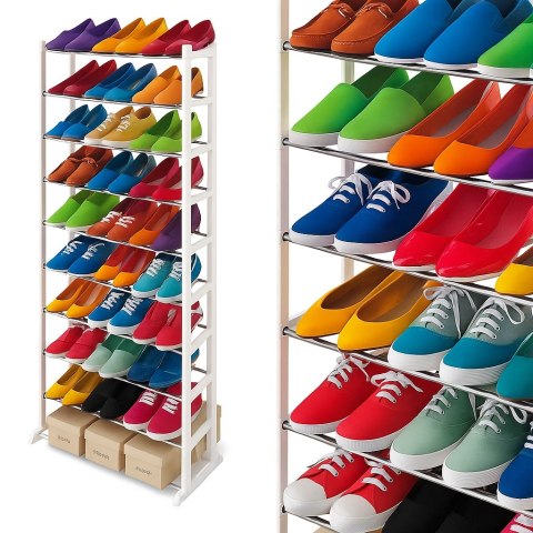 SZAFKA NA BUTY OBUWIE METALOWA PÓŁKA STOJAK REGAŁ WYSOKA 30 PAR 140X51X25