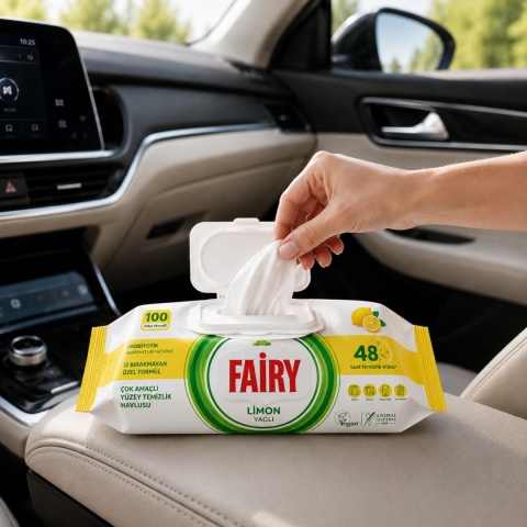 CHUSTECZKI CZYSZCZĄCE FAIRY RĘCZNIKI CYTRYNA LIMON 100sztuk