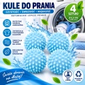 KULE KULKI DO PRANIA NA SIERŚĆ WŁOSY KŁACZKI 4SZT