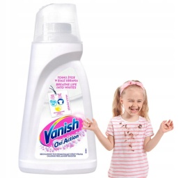Vanish Oxi Action White – Odplamiacz w żelu do białych tkanin 1L