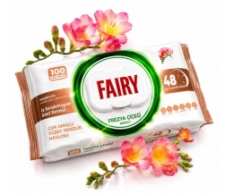 CHUSTECZKI FAIRY UNIWERSALNE DO CZYSZCZENIA SPRZĄTANIA FREZJA KWIATOWE 100