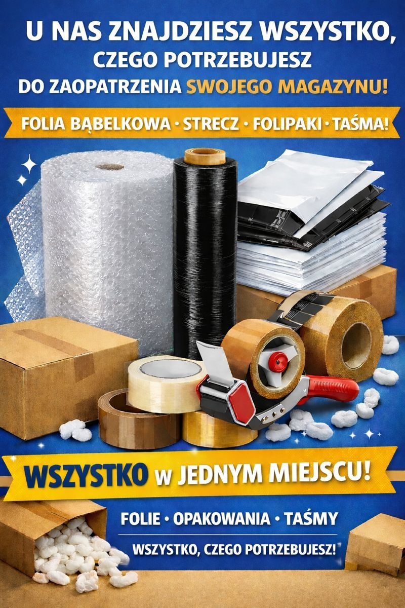 📦 Wszystko do pakowania w jednym miejscu — bez limitów 😊
